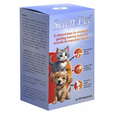 Selen Pet Kapsułki z olejem rybim dla psów i kotów 50 szt. kapsułka Selen Pet Kapsułki z olejem rybim dla psów i kotów 50 szt. kapsułka