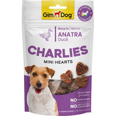 Gimborn GimDog Charlies Mini Hearts przysmaki - kaczka w kształcie serca 70 g Gimborn GimDog Charlies Mini Hearts przysmaki - kaczka w kształcie serca 70 g
