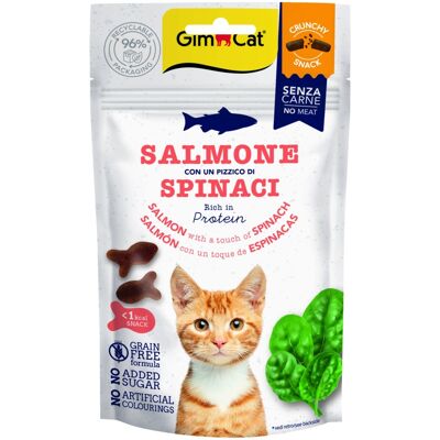 Gimborn GimCat Crunchy Snack przysmaki - łosoś, szpinak 50 g Gimborn GimCat Crunchy Snack przysmaki - łosoś, szpinak 50 g