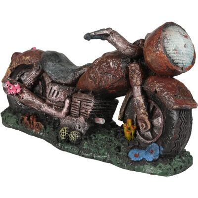 Dekoracja akwarystyczna Flamingo - motocykl 1 szt. Dekoracja akwarystyczna Flamingo - motocykl 1 szt.