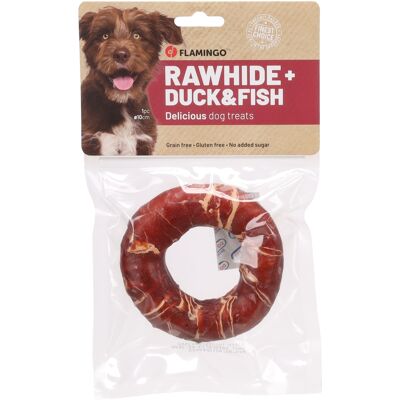Flamingo R'Hide Ring przysmaki – kaczka, dorsz 90 g - ∅ 10 cm Flamingo R'Hide Ring przysmaki – kaczka, dorsz 90 g - ∅ 10 cm