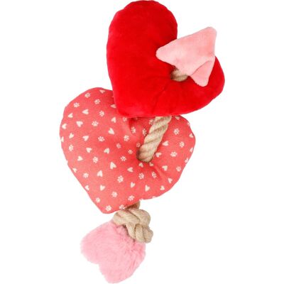 Flamingo Lieve pluszowe serduszka Poduszki w kształcie serca z sznurkiem Flamingo Lieve pluszowe serduszka Poduszki w kształcie serca z sznurkiem