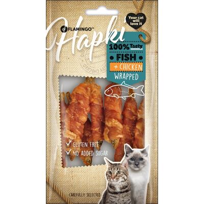 Flamingo Hapki suszone przysmaki - ryba, kurczak 50 g Flamingo Hapki suszone przysmaki - ryba, kurczak 50 g