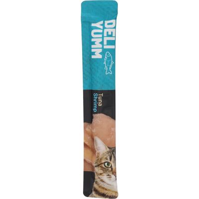 Flamingo Deli Yumm pasta dla kotów - tuńczyk i krewetki 5 x 14 g Flamingo Deli Yumm pasta dla kotów - tuńczyk i krewetki 5 x 14 g
