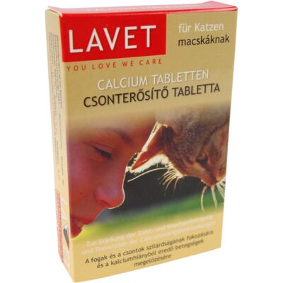 Lavet tabletka wzmacniająca kości dla kotów 50 szt. Lavet tabletka wzmacniająca kości dla kotów 50 szt.