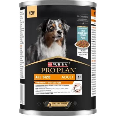 Purina PRO PLAN All size Adult bogata mokra karma dla psów, w galarecie - ryba 400 g Purina PRO PLAN All size Adult bogata mokra karma dla psów, w galarecie - ryba 400 g