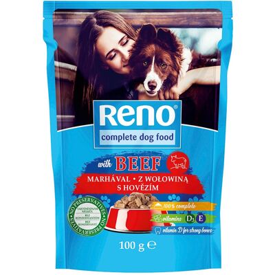 Julius K-9 Reno karma mokra w saszetce z wołowiną 100 g Julius K-9 Reno karma mokra w saszetce z wołowiną 100 g