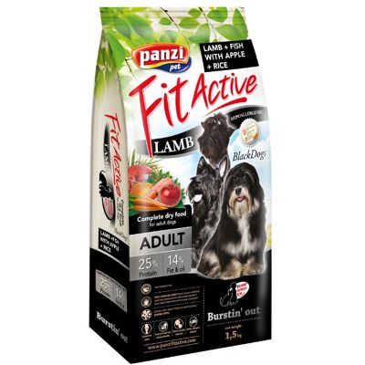 Fit Active FitActive Hypoallergenic BlackDogs Lamb, Fish & Apple, Rice 1,5 kg (308562) Fit Active FitActive Hypoallergenic BlackDogs Lamb, Fish & Apple, Rice 1,5 kg (308562)