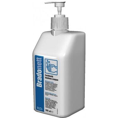 Covid-19 Bradonett Dezynfekujące mydło w płynie - pompa 500 ml Covid-19 Bradonett Dezynfekujące mydło w płynie - pompa 500 ml