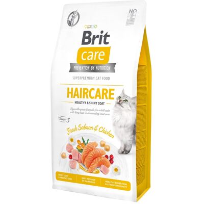 Brit Care Bez zbóż Pielęgnacja sierści zdrowa i lśniąca - Karma dla kota 400 g Brit Care Bez zbóż Pielęgnacja sierści zdrowa i lśniąca - Karma dla kota 400 g