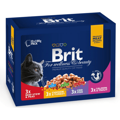 Brit Rodzinna Talerz Karma dla kotów Kurczak Indyk Cielęcina Dorsz Brit Rodzinna Talerz Karma dla kotów Kurczak Indyk Cielęcina Dorsz