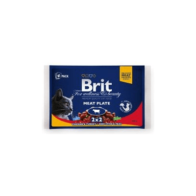Brit Premium Cat Meat Plate - Mokra karma dla kota - 4x100g Brit Premium Cat Meat Plate - Mokra karma dla kota - 4x100g