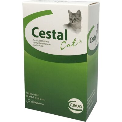 Cestal Cat 80/20 mg tabletki na robaki dla kotów - Lipidowa powłoka Cestal Cat 80/20 mg tabletki na robaki dla kotów - Lipidowa powłoka