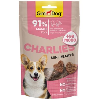 Gimborn GimDog Charlies The Mono Mini Hearts przysmaki - wieprzowina, kształt serca 70 g Gimborn GimDog Charlies The Mono Mini Hearts przysmaki - wieprzowina, kształt serca 70 g
