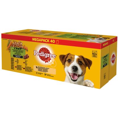 Pedigree MegaPack - Wołowina, Drób, Jagnięcina - Karma dla psów Pedigree MegaPack - Wołowina, Drób, Jagnięcina - Karma dla psów
