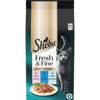 Sheba Fresh & Fine karma mokra dla kotów - łosoś, tuńczyk, pstrąg 6 x 50 g Sheba Fresh & Fine karma mokra dla kotów - łosoś, tuńczyk, pstrąg 6 x 50 g