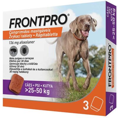 Boehringer Frontpro Tabletki do żucia 25-50kg 3 Boehringer Frontpro Tabletki do żucia 25-50kg 3