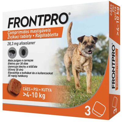 Tabletki do żucia Frontpro Boehringer 4-10kg 3 szt - Pchły i kleszcze Tabletki do żucia Frontpro Boehringer 4-10kg 3 szt - Pchły i kleszcze