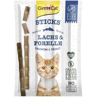 Gimborn GimCat Sticks - łosoś & pstrąg 10 szt. Gimborn GimCat Sticks - łosoś & pstrąg 10 szt.
