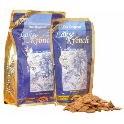 Przysmaki dla psa z łososiem Henne Kronch - Bez zbóż, 600g Przysmaki dla psa z łososiem Henne Kronch - Bez zbóż, 600g