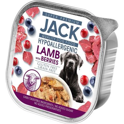 Jack Pasztet hipoalergiczny - jagnięcina z jagodami 150 g Jack Pasztet hipoalergiczny - jagnięcina z jagodami 150 g