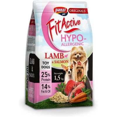 Fit Active FitActive Hypoallergenic ToyDogs Adult - jagnięcina i łosoś 1,5 kg Fit Active FitActive Hypoallergenic ToyDogs Adult - jagnięcina i łosoś 1,5 kg