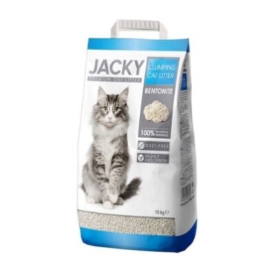 Jacky Premium Żwirek dla kota bentonitowy zbrylający 10 kg Jacky Premium Żwirek dla kota bentonitowy zbrylający 10 kg