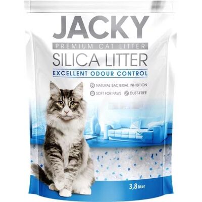 Jacky Premium silikatowy żwirek dla kota 7,6 l Jacky Premium silikatowy żwirek dla kota 7,6 l