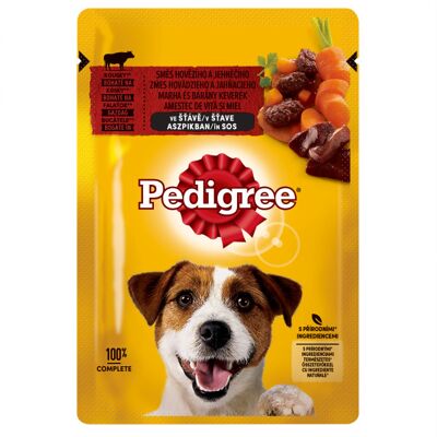 Pedigree w saszetce z Wołowiną i z Jagnieciną 100 g Pedigree w saszetce z Wołowiną i z Jagnieciną 100 g