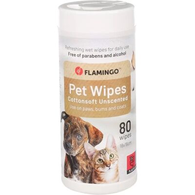 Flamingo Pet Care chusteczki do czyszczenia 80 szt. Flamingo Pet Care chusteczki do czyszczenia 80 szt.