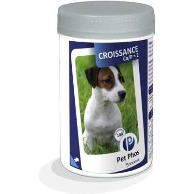 Pet Phos® Growth Ca/P=2 Dog aromatyzowana tabletka 100 szt. Pet Phos® Growth Ca/P=2 Dog aromatyzowana tabletka 100 szt.