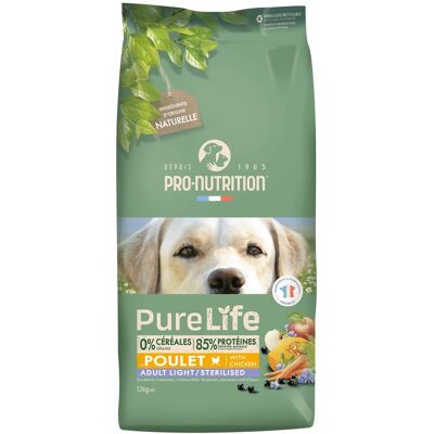 Pro-Nutrition PureLife Adult Light/Sterilised karma sucha dla psów - kurczak 12 kg Pro-Nutrition PureLife Adult Light/Sterilised karma sucha dla psów - kurczak 12 kg