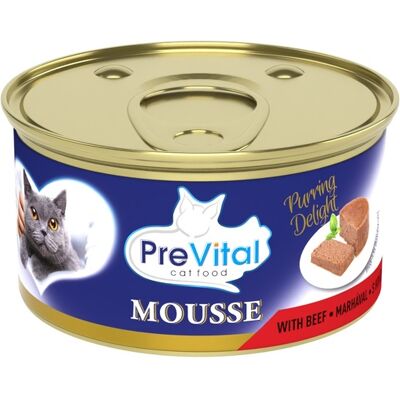 PreVital Mousse Adult puszka dla kotów - wołowina 85 g PreVital Mousse Adult puszka dla kotów - wołowina 85 g