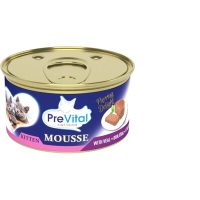 PreVital Mousse Kitten puszka dla kotów - Z cielęciną 85 g PreVital Mousse Kitten puszka dla kotów - Z cielęciną 85 g