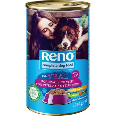 Reno karma mokra z cielęciną w puszce 1240 g Reno karma mokra z cielęciną w puszce 1240 g