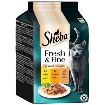 Sheba Fresh & Fine karma mokra dla kotów - kurczak, indyk, kaczka 6 x 50 g Sheba Fresh & Fine karma mokra dla kotów - kurczak, indyk, kaczka 6 x 50 g