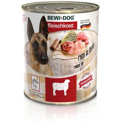 Bewi-Dog konserwa mięsna bogata w mięso jagnięce 400 g Bewi-Dog konserwa mięsna bogata w mięso jagnięce 400 g