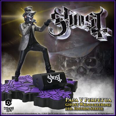 figurka Ghost - Rock Iconz - Papa V Perpetua Top Hat - KNUCKLEBONZ figurka Ghost - Rock Iconz - Papa V Perpetua Top Hat - KNUCKLEBONZ