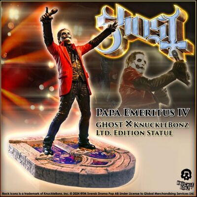 Figurka Ghost - Rock Iconz - Papa Emeritus IV - KNUCKLEBONZ Figurka Ghost - Rock Iconz - Papa Emeritus IV - KNUCKLEBONZ