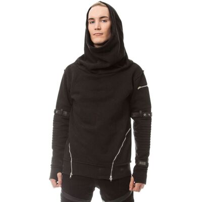 bluza z kapturem męskie - VOYAGE Black - VIXXSIN - POI298 S bluza z kapturem męskie - VOYAGE Black - VIXXSIN - POI298 S