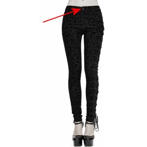 spodnie damskie DEVIL FASHION - Luna Patterned Gothic - USZKODZONE XL