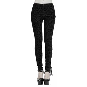 spodnie damskie DEVIL FASHION - Luna Patterned Gothic L