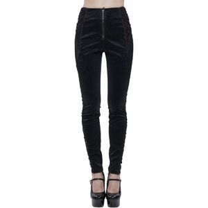spodnie damskie DEVIL FASHION - Erosion Gothic Pants With Mesh Panels XS