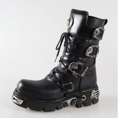 Glany damskie - Metal Boots (391-S1) Black - NEW ROCK - M.391-S1 44 Glany damskie - Metal Boots (391-S1) Black - NEW ROCK - M.391-S1 44
