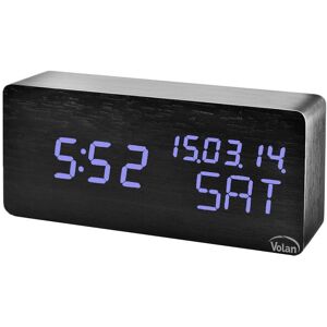 VOLAN ZEGAR Budzik Drewniany LED Elektroniczny Cyfrowy Stojący - TERMOMETR + DATA VOLAN ZEGAR Budzik Drewniany LED Elektroniczny Cyfrowy Stojący - TERMOMETR + DATA