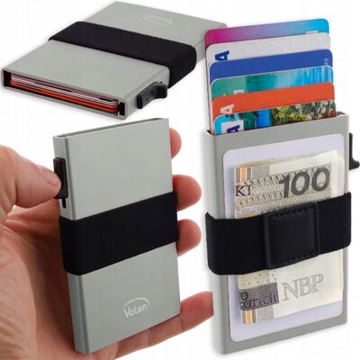 Etui na karty Kredytowe Płatnicze ALUMINIOWE CARD HOLDER Portfel RFID VOLAN Etui na karty Kredytowe Płatnicze ALUMINIOWE CARD HOLDER Portfel RFID VOLAN