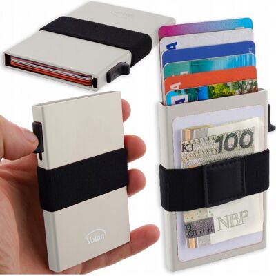 Etui na karty Kredytowe Płatnicze ALUMINIOWE CARD HOLDER Portfel RFID VOLAN Etui na karty Kredytowe Płatnicze ALUMINIOWE CARD HOLDER Portfel RFID VOLAN
