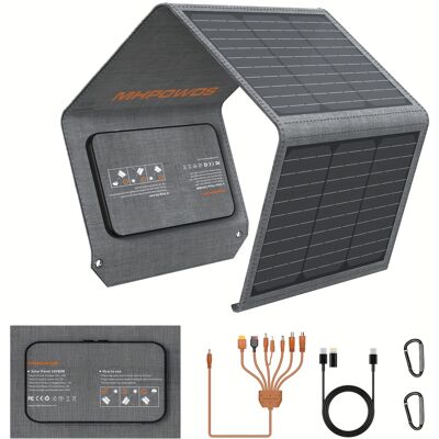 TEMU Panel solarny monokrystaliczny 40W, bezobsługowy, długa żywotność, kompatybilny z wieloma urządzeniami, przenośny składany power bank MHPOWOS TEMU Panel solarny monokrystaliczny 40W, bezobsługowy, długa żywotność, kompatybilny z wieloma urządzeniami, przenośny składany power bank MHPOWOS