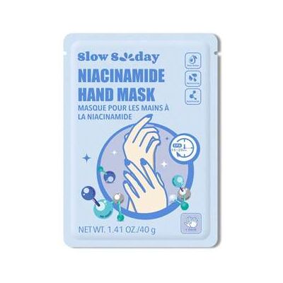 SHEIN Maska do rąk SlowSunday z niacynamidem i hialuronianem sodu, odpowiednia na podróże służbowe i podróże, odpowiednia na lato, z Y2K, idealna na imprezę SHEIN Maska do rąk SlowSunday z niacynamidem i hialuronianem sodu, odpowiednia na podróże służbowe i podróże, odpowiednia na lato, z Y2K, idealna na imprezę