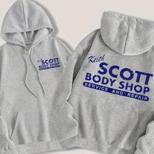 SHEIN Damska, luźna, luźna bluza z kapturem Keith Scott w kolorze szarym z nadrukiem liter, idealna na imprezy i spotkania, ukończenie szkoły, powrót do szk